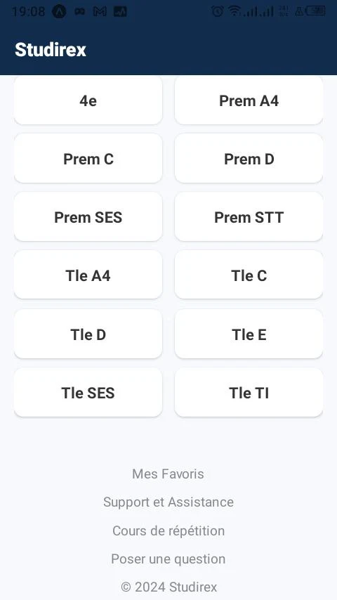 Application pour Télécharger les Épreuves : Studirex