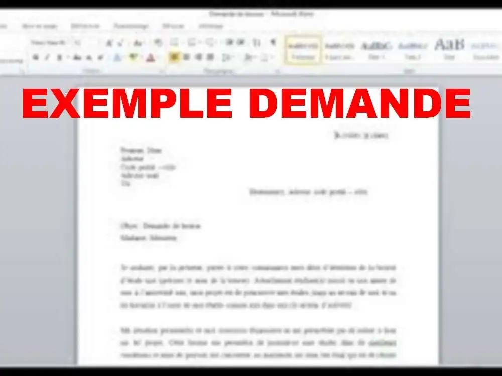 Exemple de Demande d'Emploi à Camtel