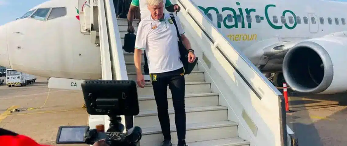 Retour des Lions Indomptables à Yaoundé après leur match en Afrique du Sud