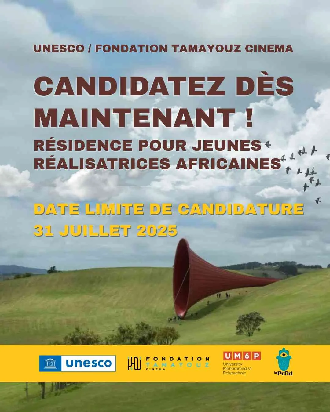 Appel à candidatures pour les jeunes réalisatrices