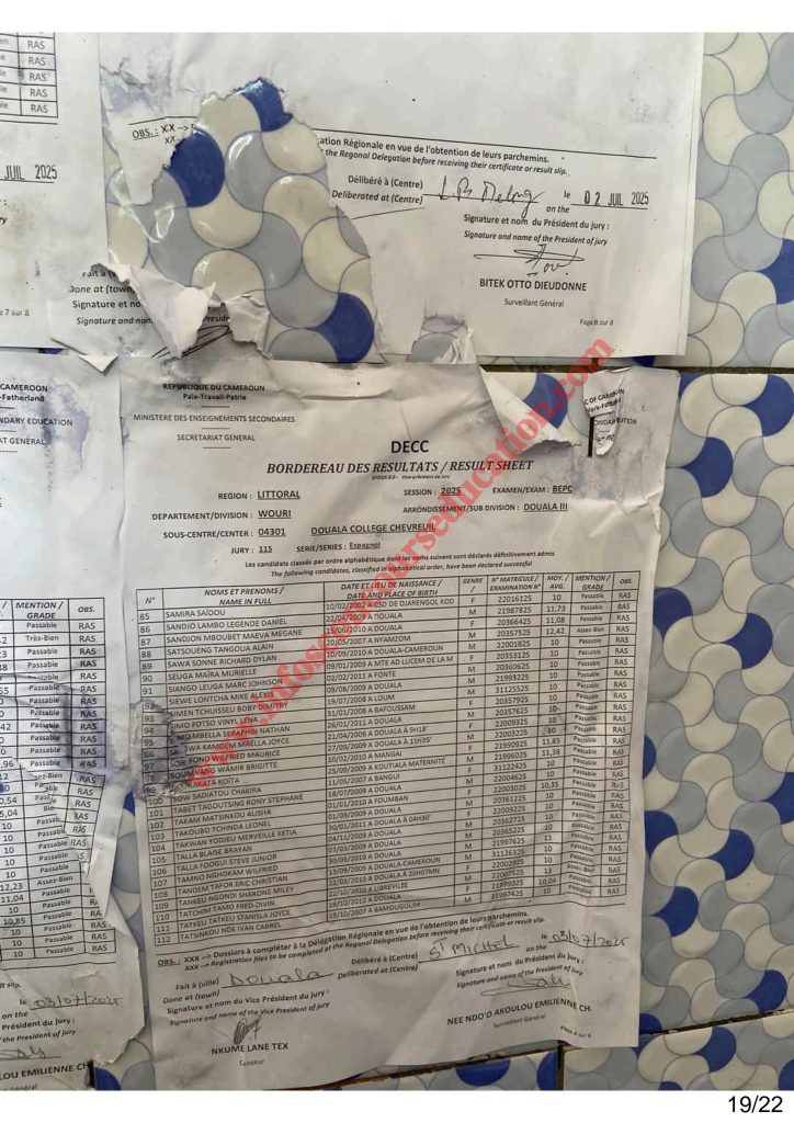 Résultats BEPC littoral 2025 Collège Chevreuil 21 Résultats BEPC littoral 2025 Collège Chevreuil