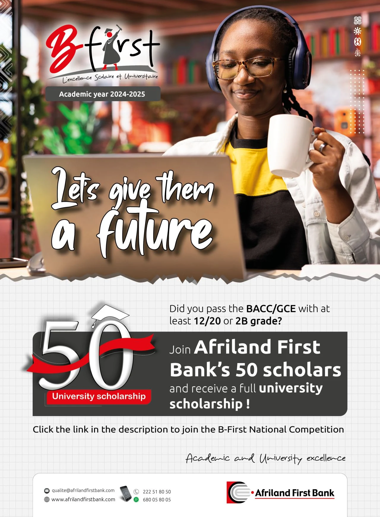B-First : l’initiative d’Afriland First Bank pour récompenser l’excellence scolaire