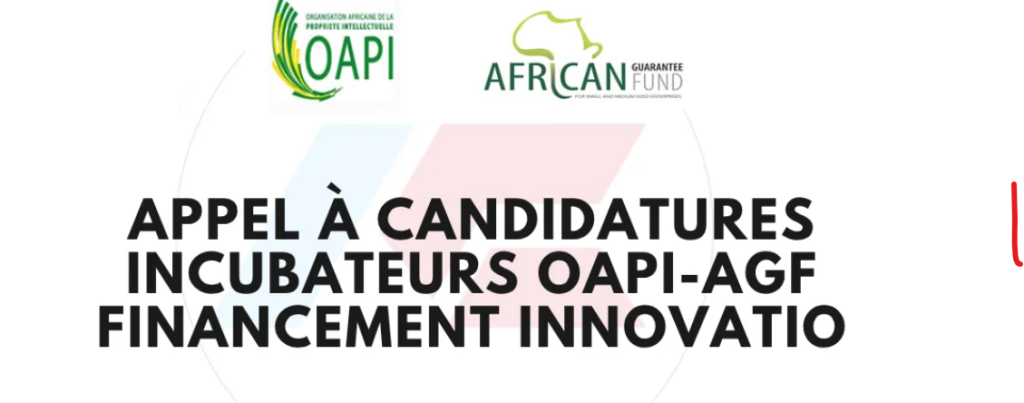 Appel à candidatures : Incubateurs OAPI-AGF